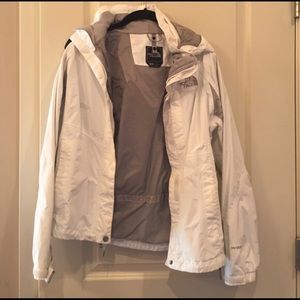 North Face White Windbreak Jacket S